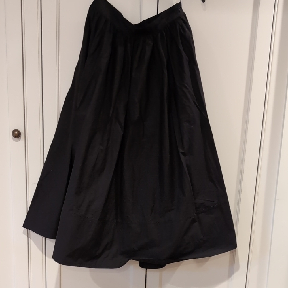 Banana Republic Black laurel Maxi cotton skirt NWT